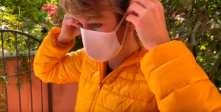 Maschera protettiva ipoallergenica
