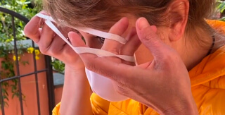 Maschera protettiva ipoallergenica